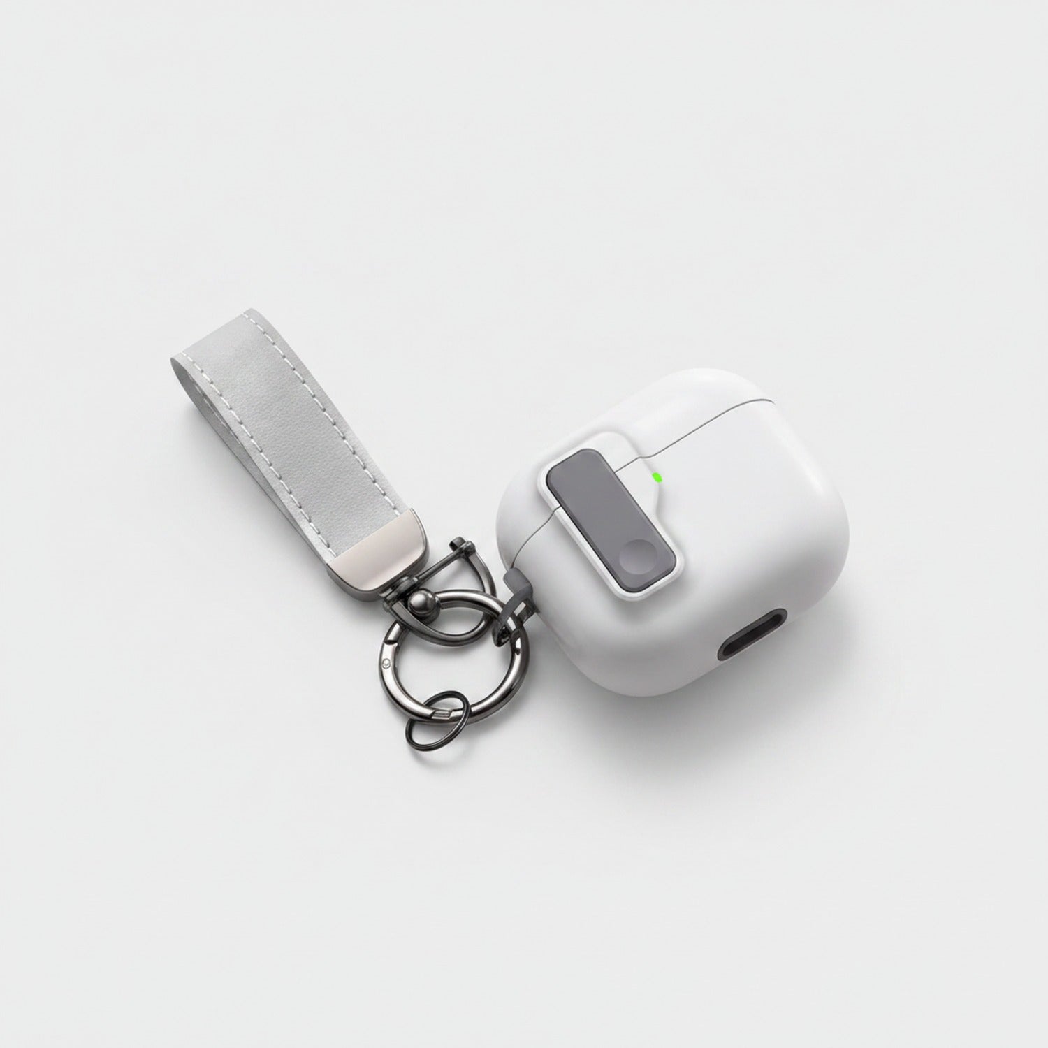 Leather AirPods Case With Keychain Charm