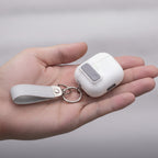 White Safety Lock Automatic Pop-Up AirPods Case