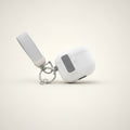 White Safety Lock Automatic Pop-Up AirPods Case