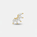 Crystal Marquise Flower Cluster Earrings - Default – jewelry (view 1)