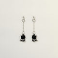 Cute Black Cat Dangle Earrings – jewelry (view 1)