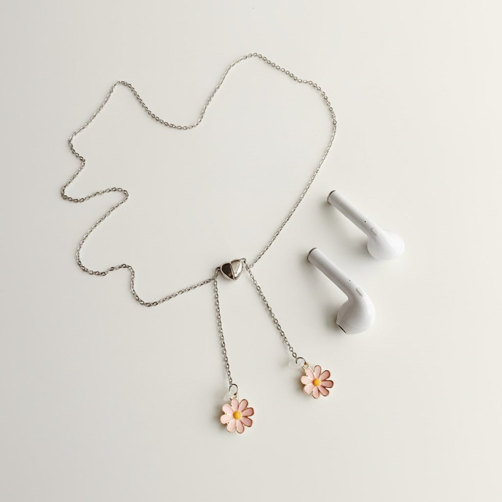 Magnetic Daisy Earbud Anti-Loss Chain – tech (view 1)