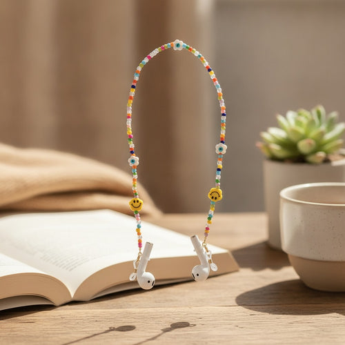 Beaded Earbud Holder Necklace – jewelry (view 2)