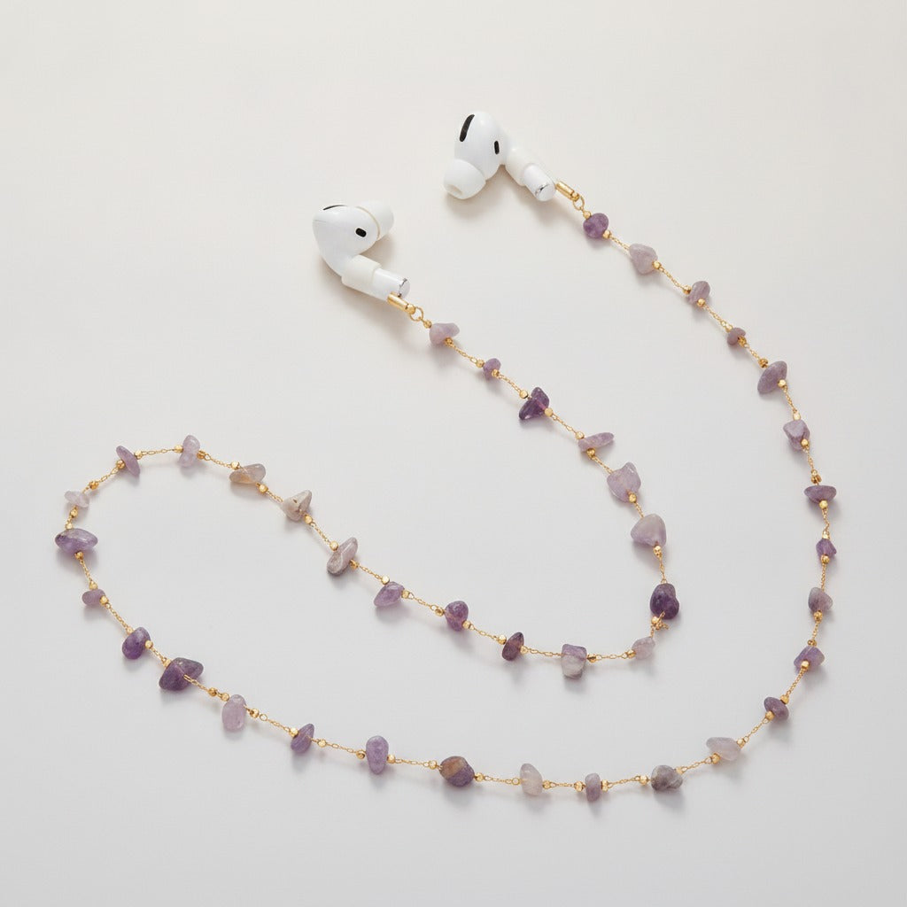 Natural Stone Earbud Anti-Loss Chain – tech (view 1)