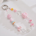 Trendy Beaded Keychain with Fruit Charm – apparel accessories (view 1)