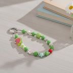 Trendy Beaded Keychain with Fruit Charm – apparel accessories (view 5)