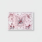 Butterfly Flower Pink Stationery Notepad Set (view 1)