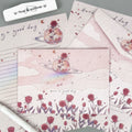 Rose Flower Aesthetic Lined Notebook Set – stationery (view 1)