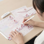 Rose Flower Aesthetic Lined Notebook Set – stationery (view 3)