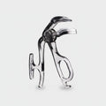 Clear Glass Eyelash Curler With Black Handle