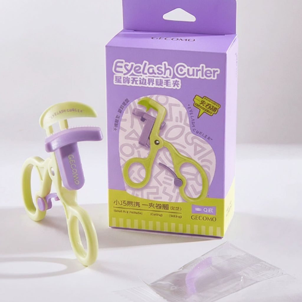 Eyelash Curler With Purple & Lime Green Handle