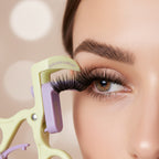 Eyelash Curler With Purple & Lime Green Handle