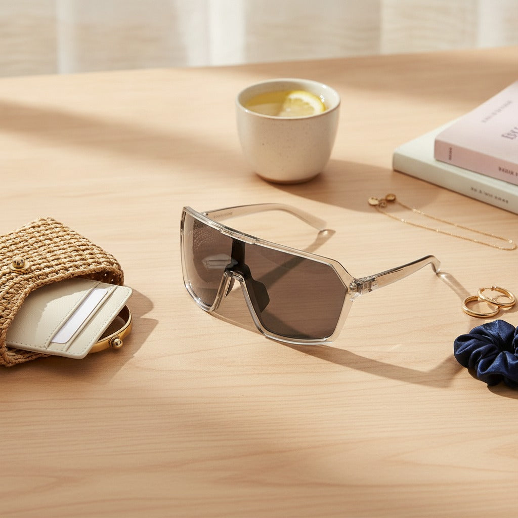 Oversized Sporty Shield Sunglasses – eyewear (view 2)