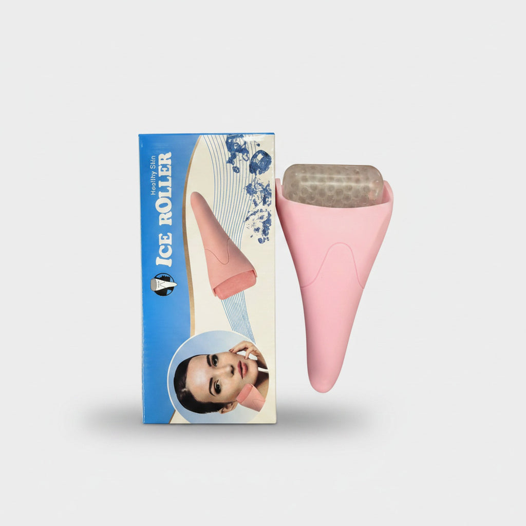 Pink Ice Roller Face Massager Tool