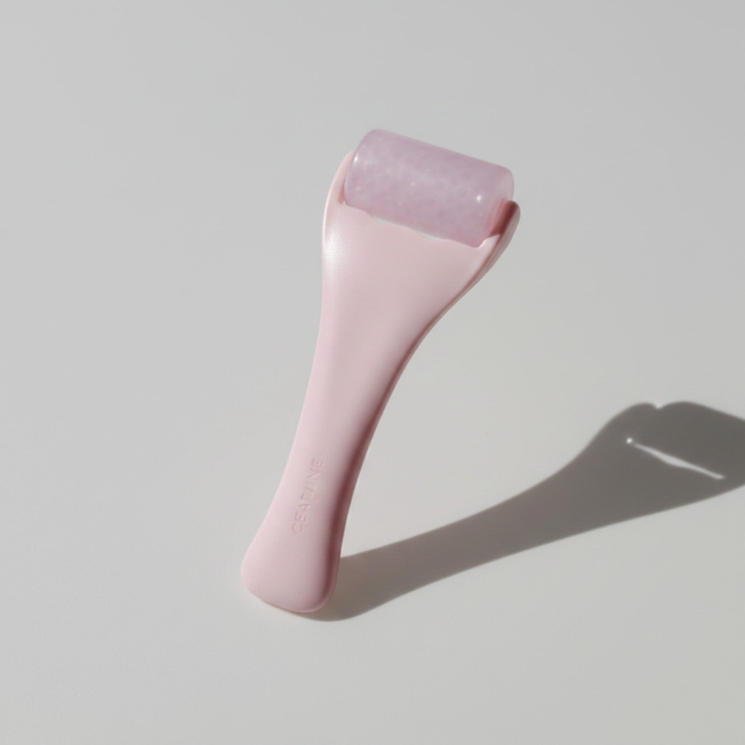 Pink Jade Roller Face Massager Tool