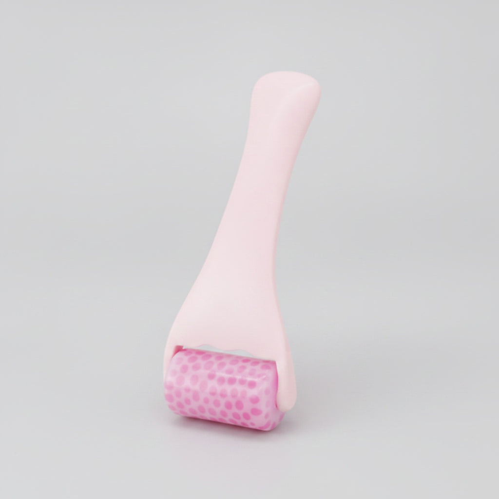 Pink Textured Face Massage Roller Tool – Korean beauty tool (view 1)