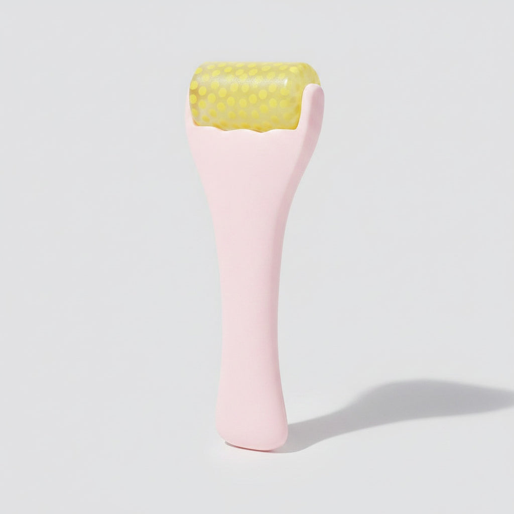 Yellow Sponge Facial Roller Beauty Tool Pink – Korean beauty tool (view 1)