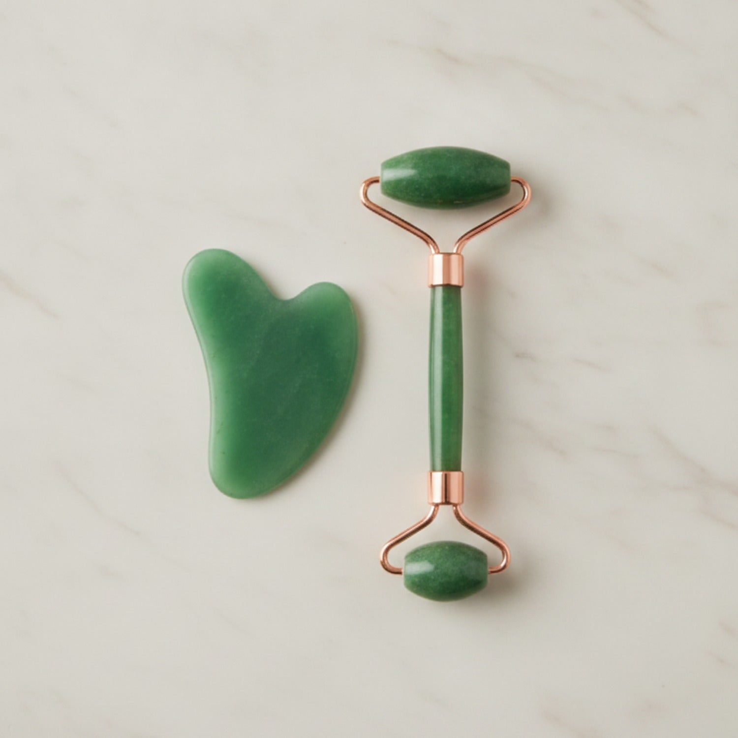 Jade Roller & Gua Sha Beauty Tool Set