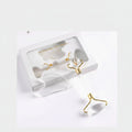 Jade Roller Beauty Set Gold Bow Handle