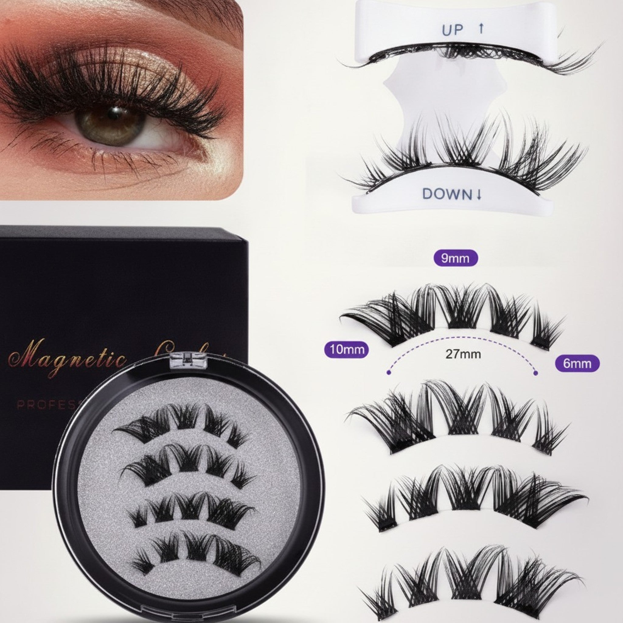 Type 1 Style Segmented Magnetic Eyelash Kit