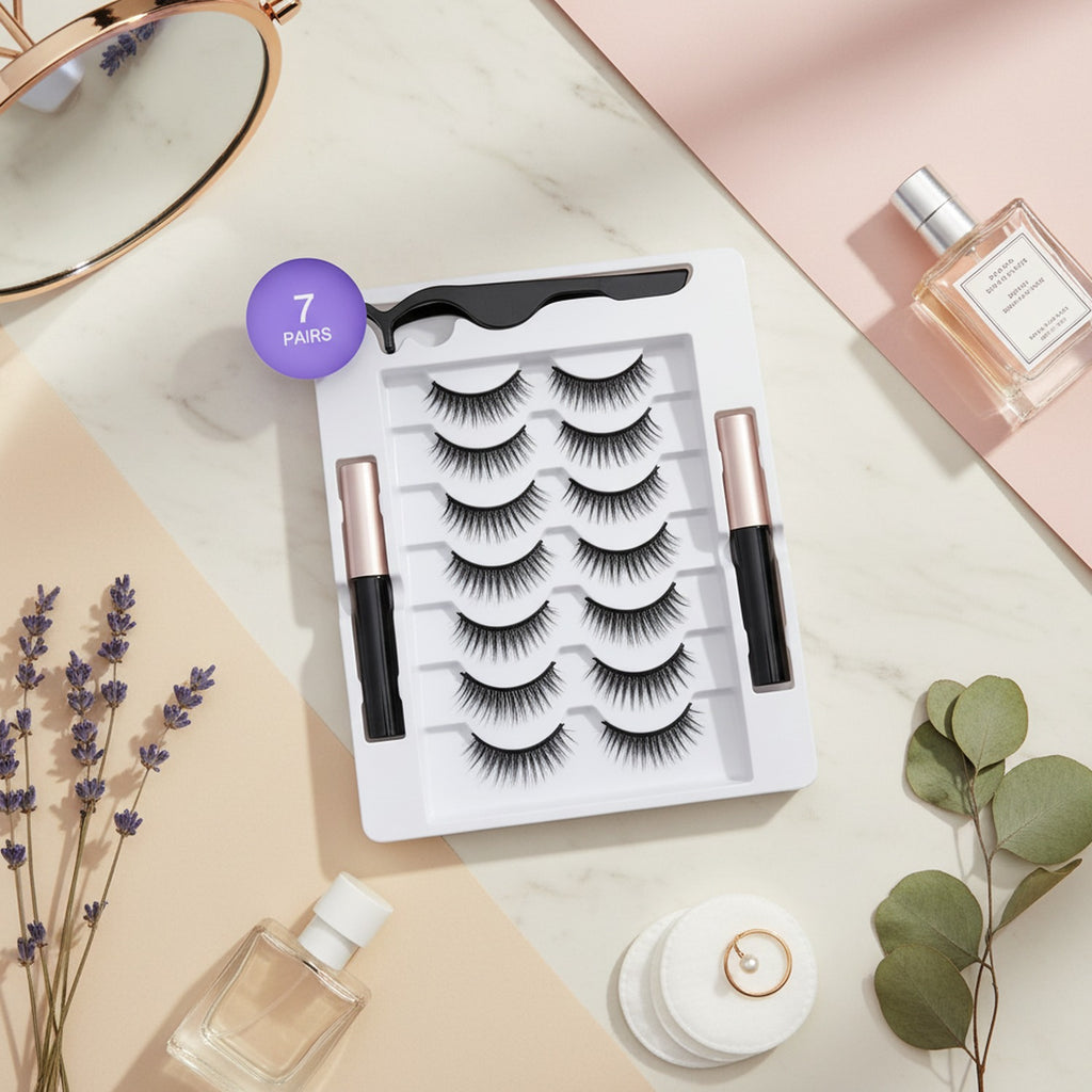 Magnetic Eyelash Set With Eyeliner Applicator – Korean beauty tool (view 4)