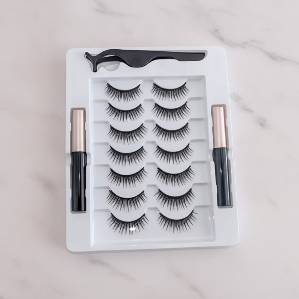 Magnetic Eyelash Set With Eyeliner Applicator – Korean beauty tool (view 2)