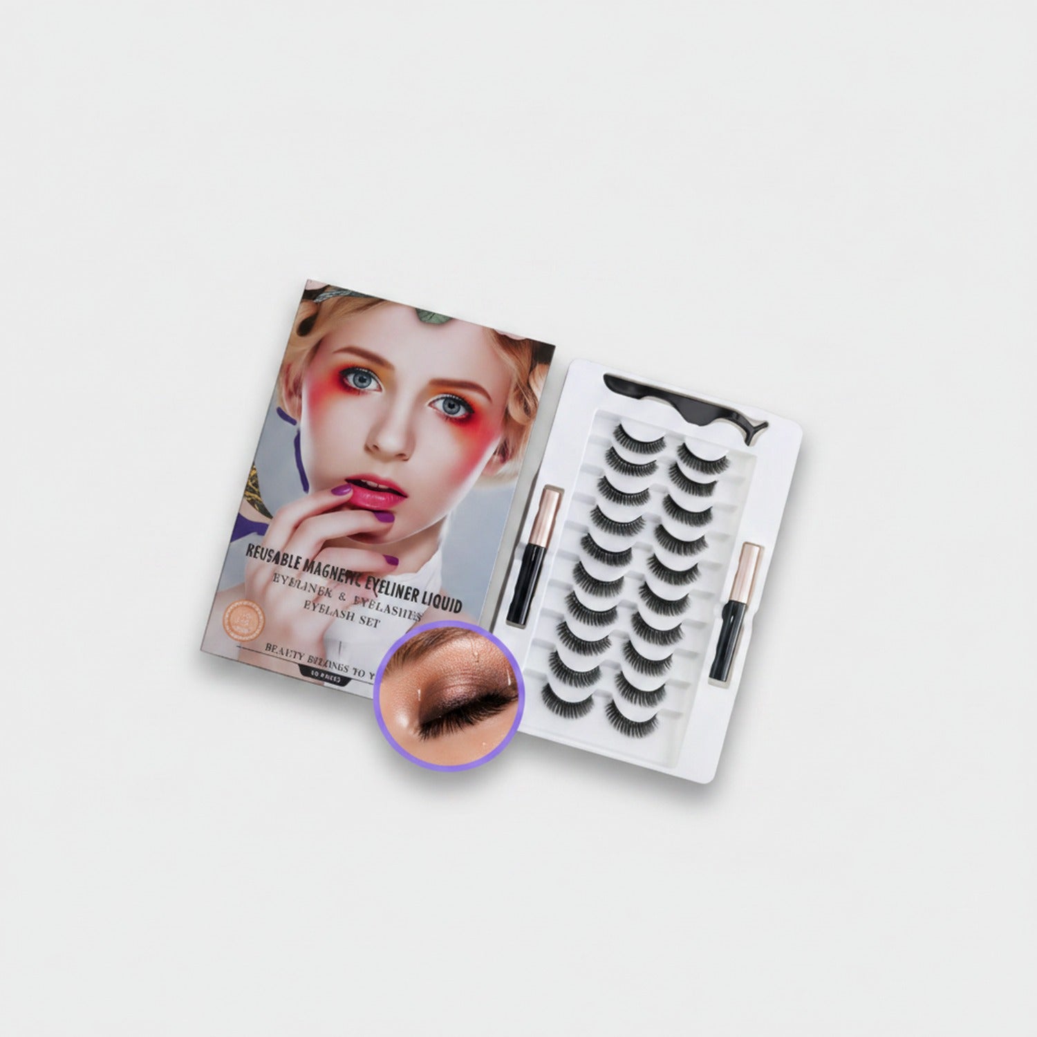 Magnetic Eyeliner Liquid Eyelash Set Black
