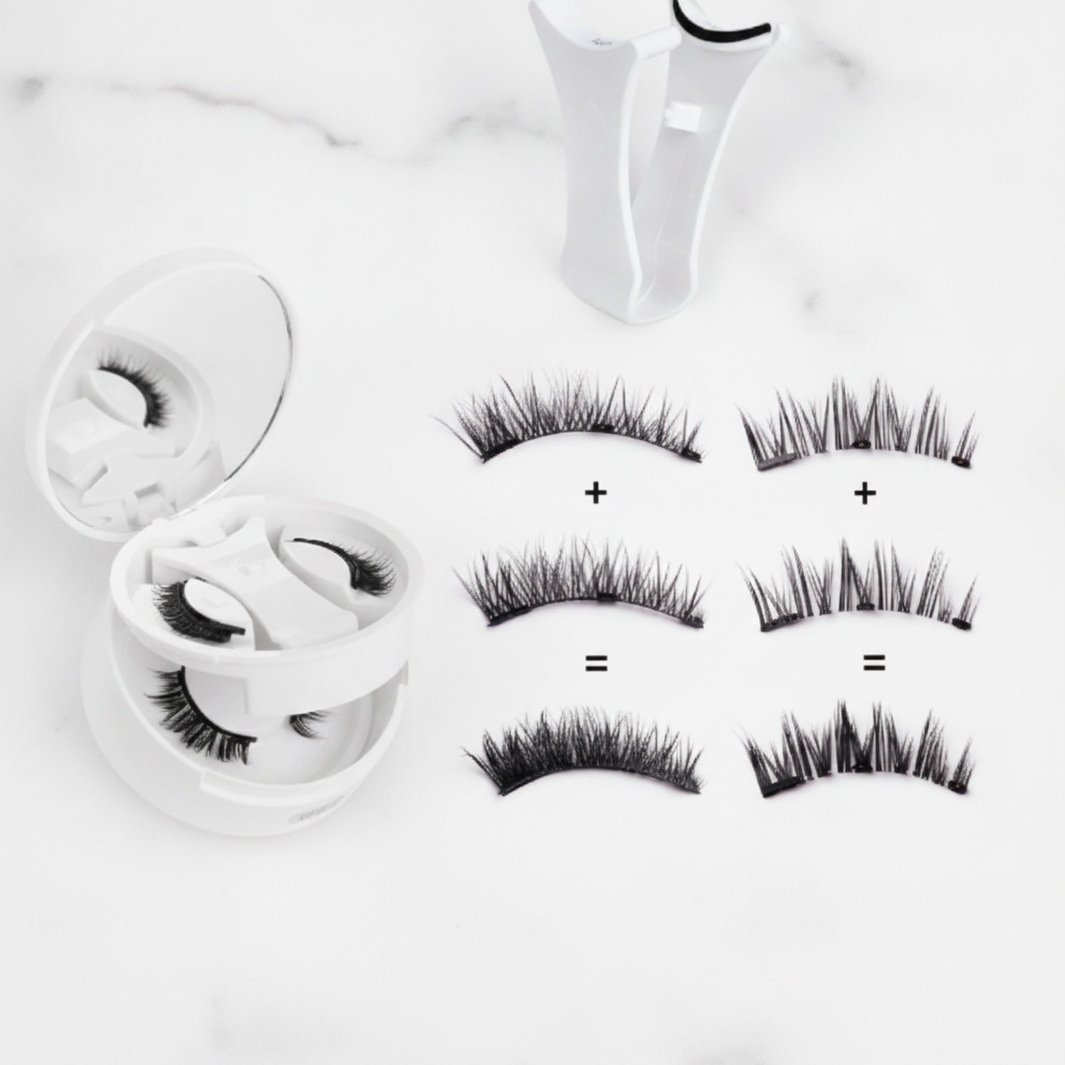 Magnetic False Eyelashes With Storage Mirror Set
