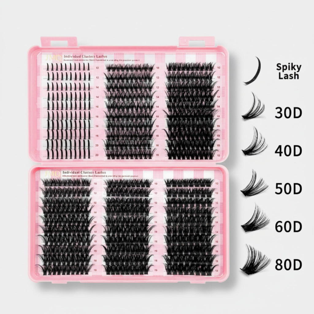 Individual Cluster Lashes Mixed Volume Set
