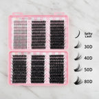 Individual Cluster Lashes Mixed Volume Set – Korean beauty tool (view 2)