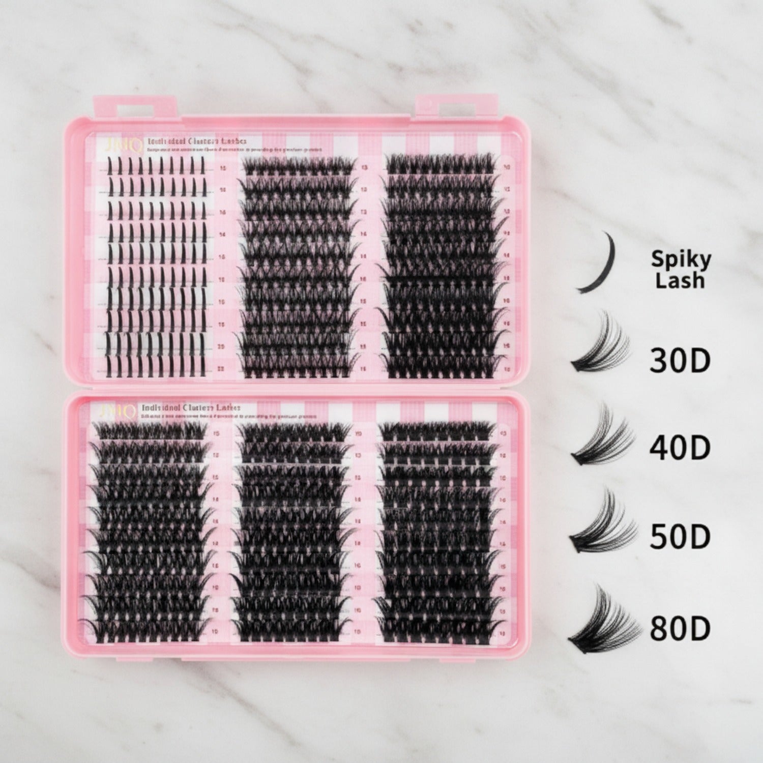 Individual Cluster Lashes Mixed Volume Set