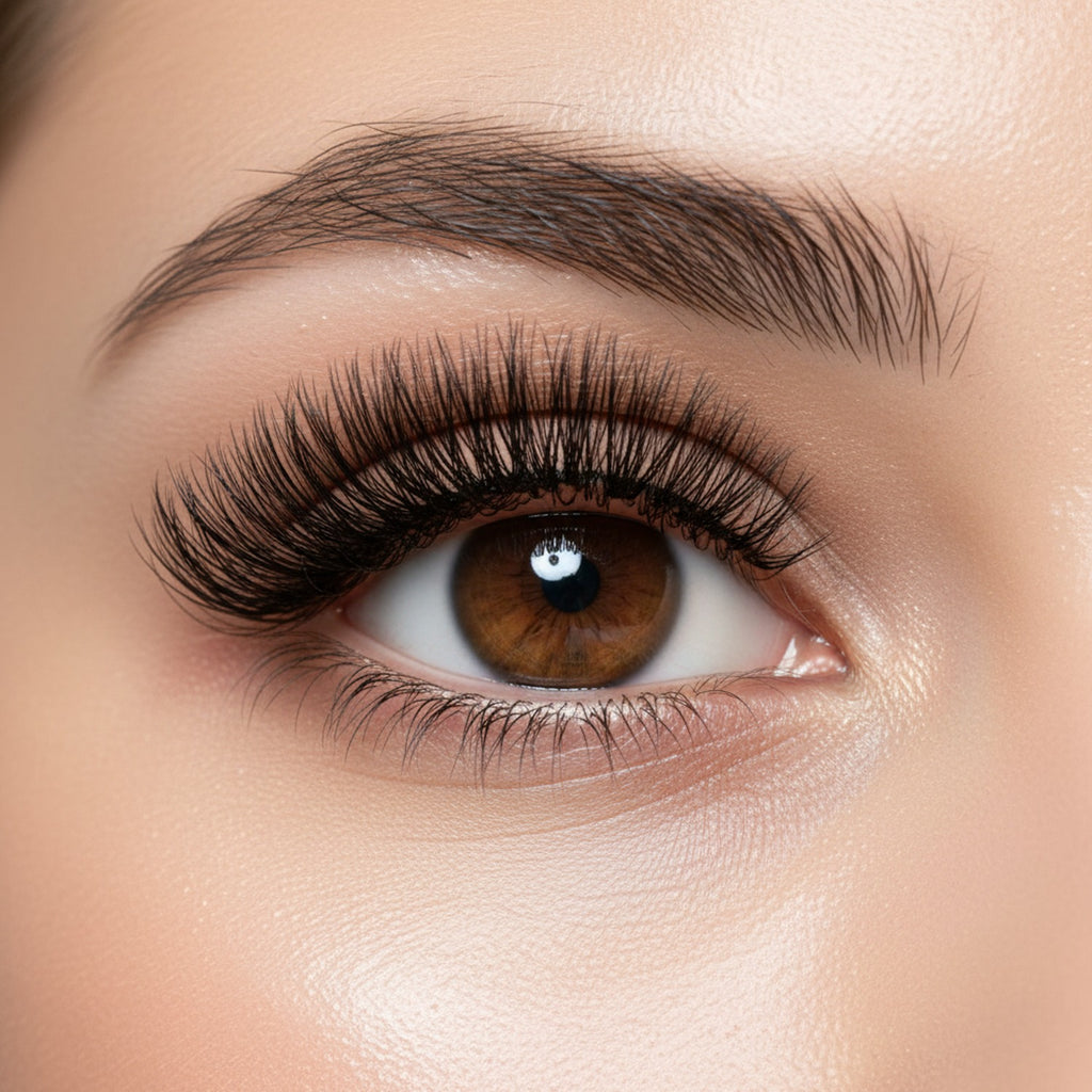Magnetic False Eyelashes Set With Mirror Case