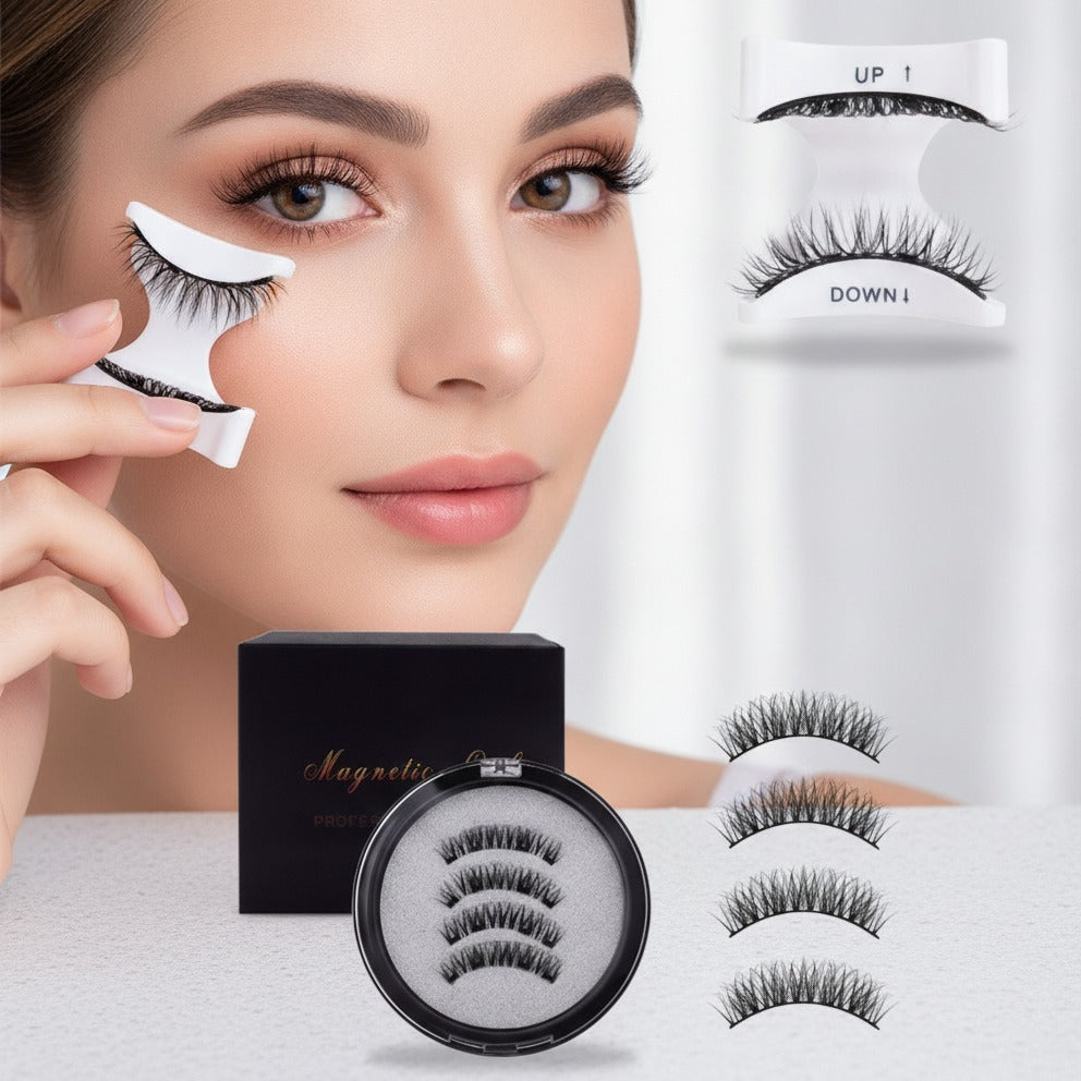 Magnetic False Eyelashes Set With Mirror Case – Korean beauty tool (view 3)