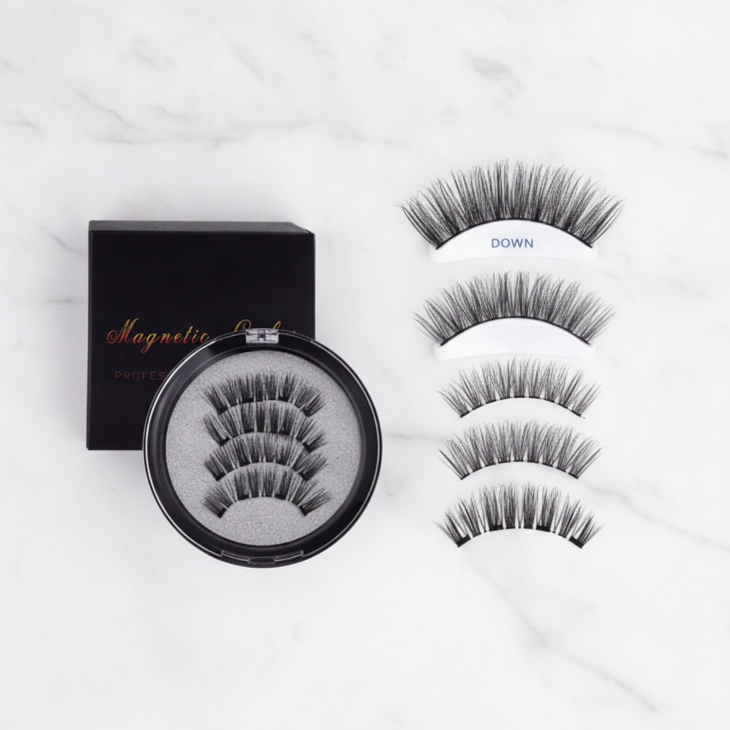 Magnetic False Eyelash Set With Mirror Case