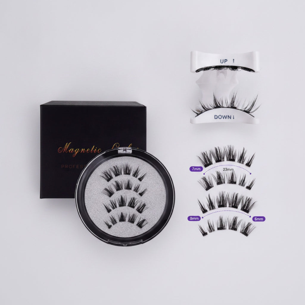 Magnetic Eyelashes With Mirror Set Black – Korean beauty tool (view 1)