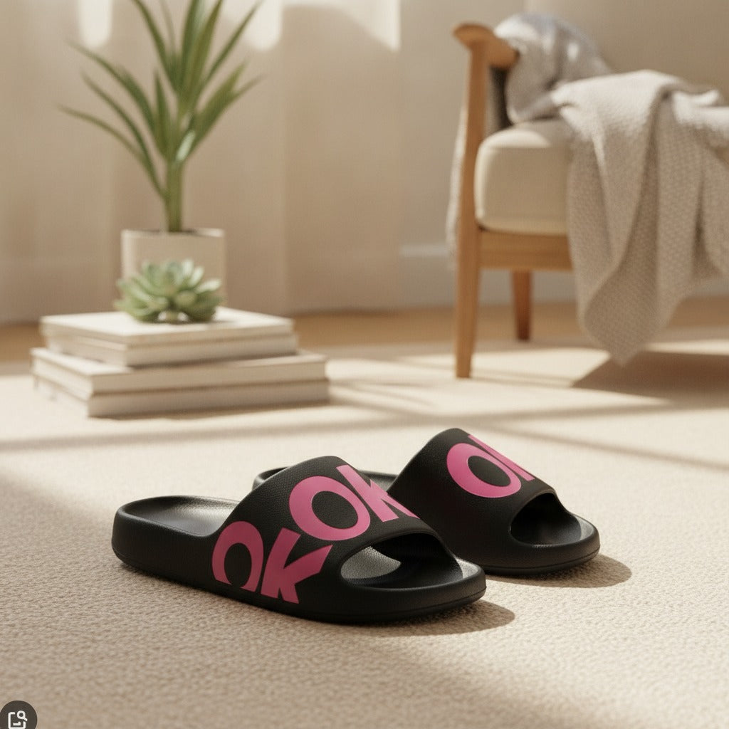 OK Graphic Cushion Slide Sandals – apparel accessories (view 3)