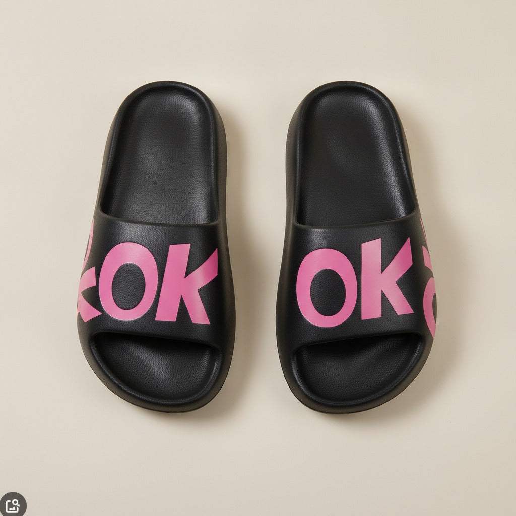 OK Graphic Cushion Slide Sandals – apparel accessories (view 1)
