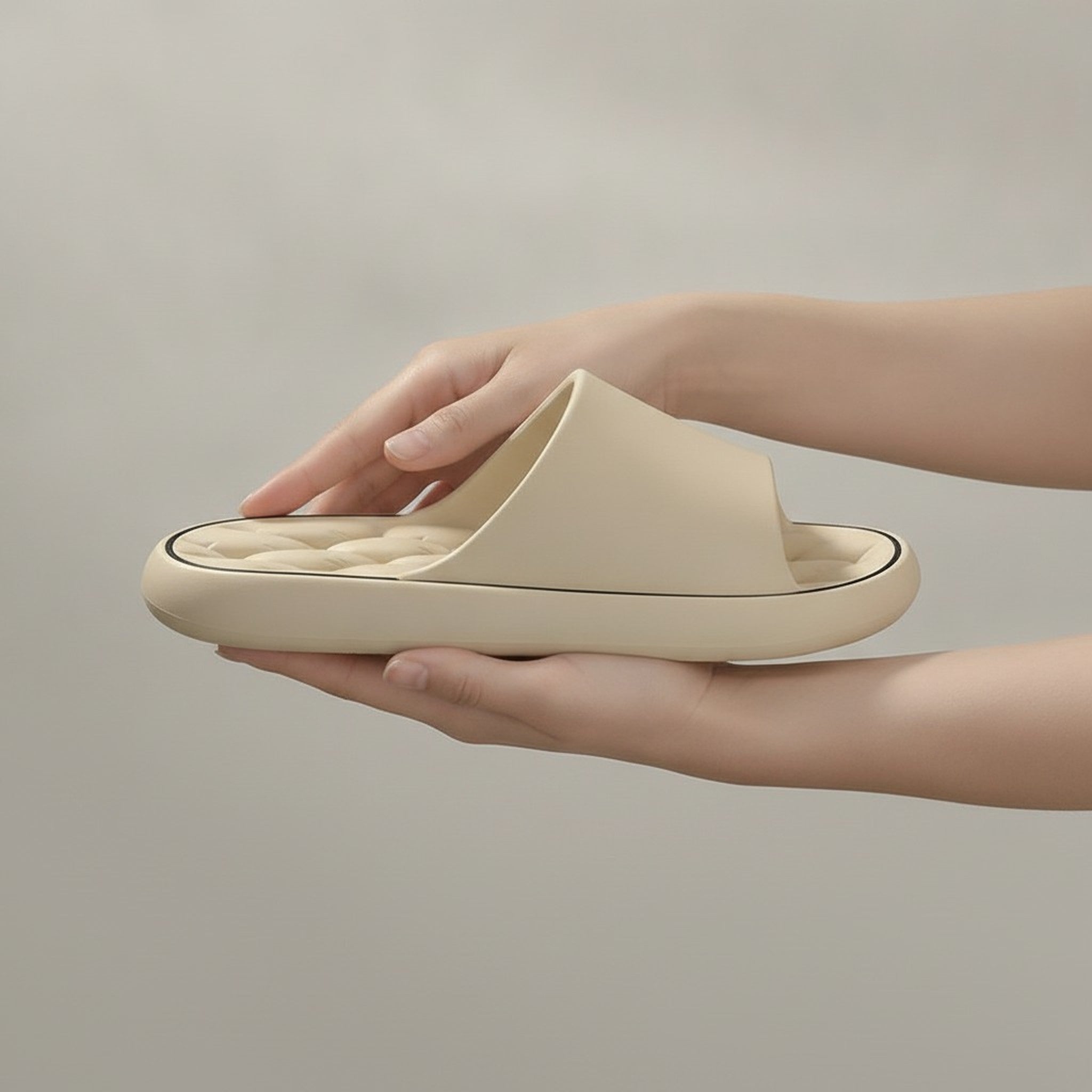 Soft Cushioned Line Detail Slide Slippers – apparel accessories (view 4)