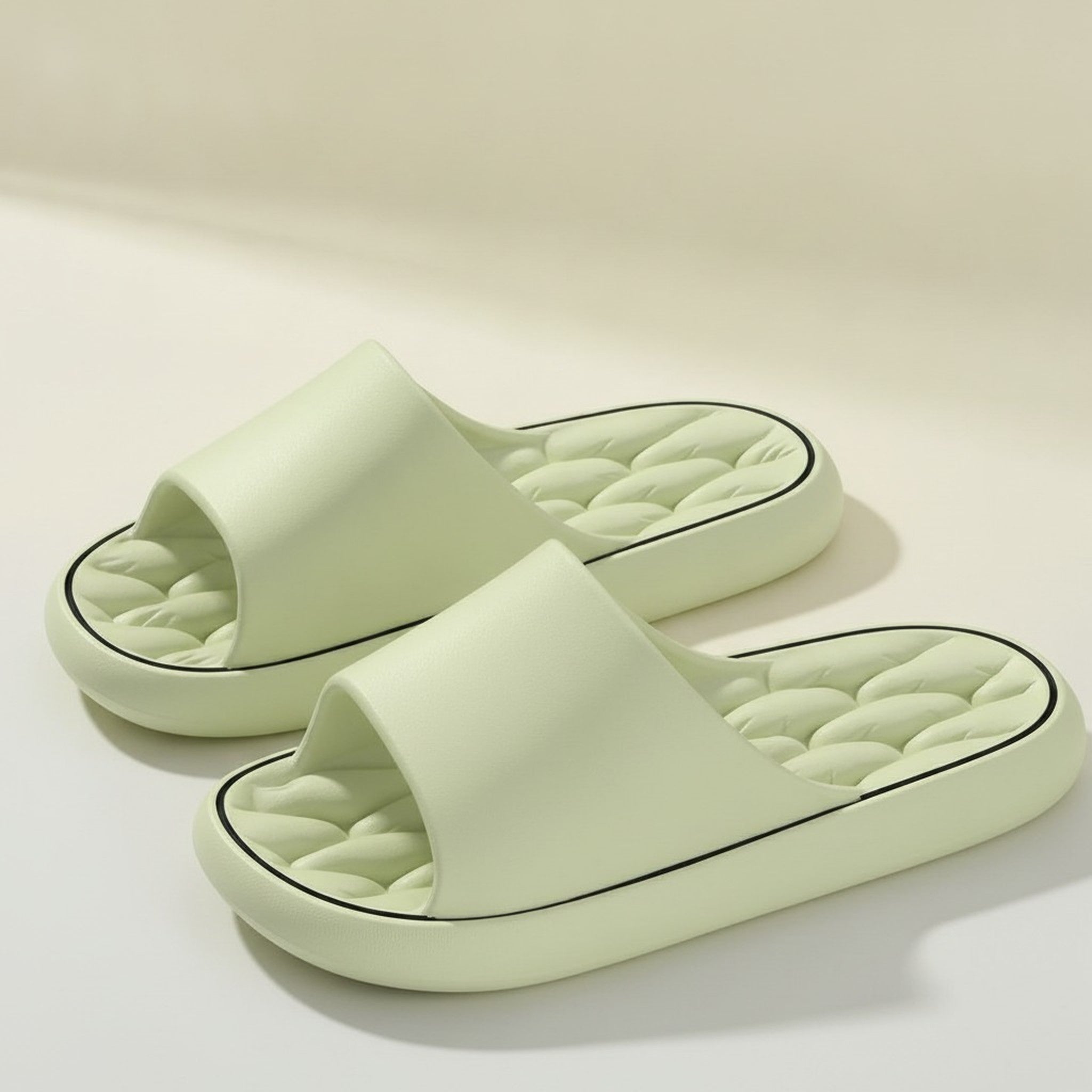 Lightgreen Super Soft Comfort Cool Slide Slippers