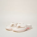 White Platform Cushioned Summer Flip Flop Sandals