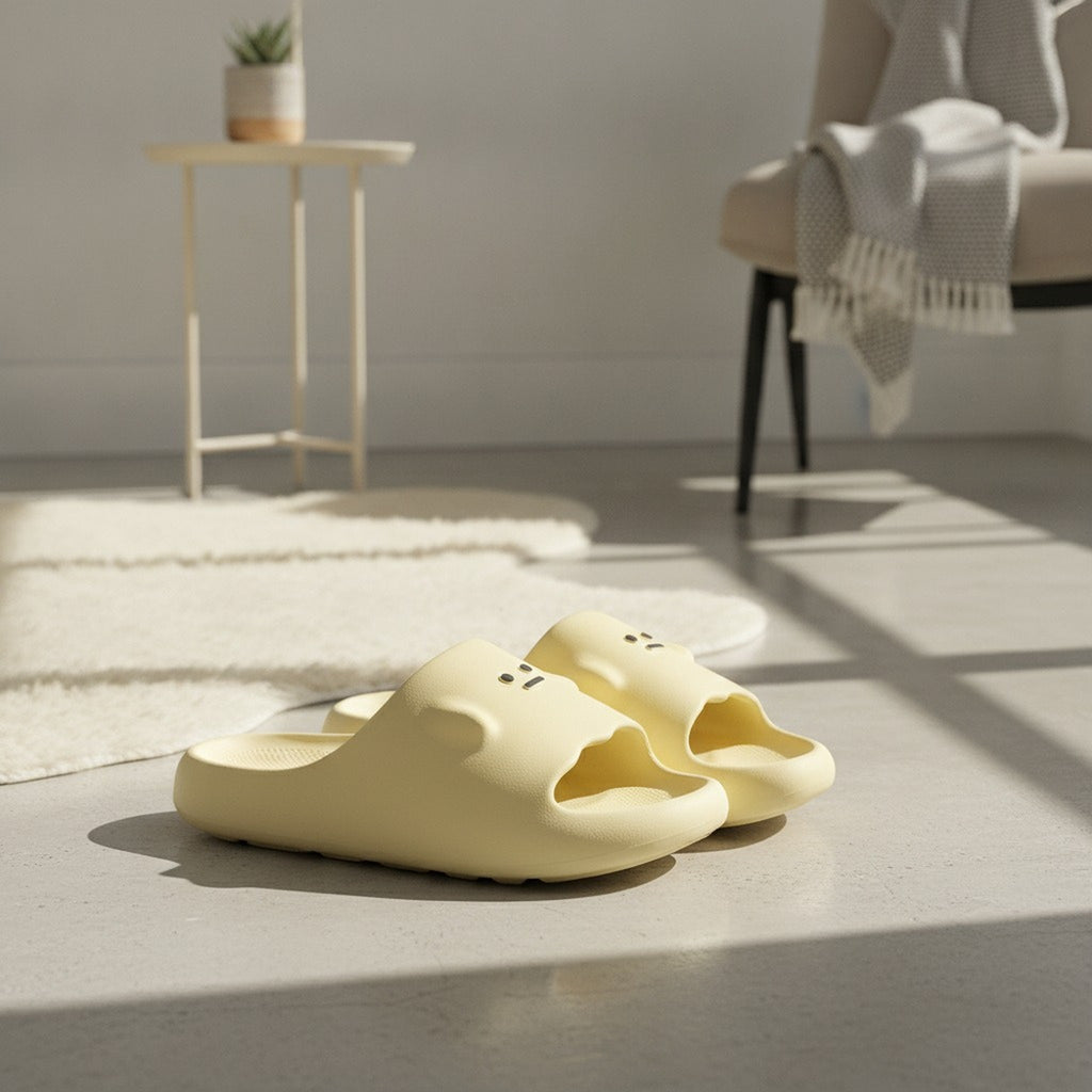 Cute Yellow Super Soft Cartoon Cloud Slides