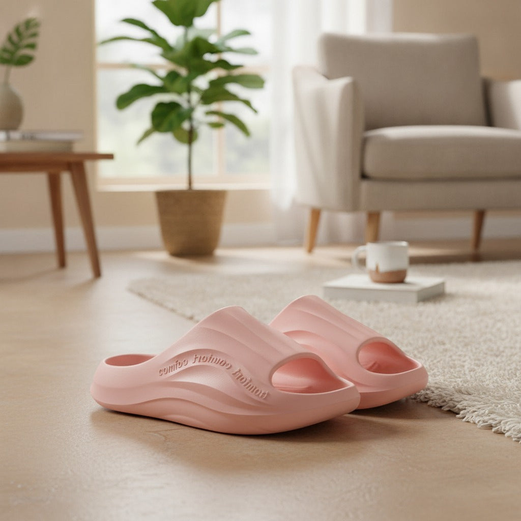 Pink Cloud Soft EVA Anti-Slip Silent Slides