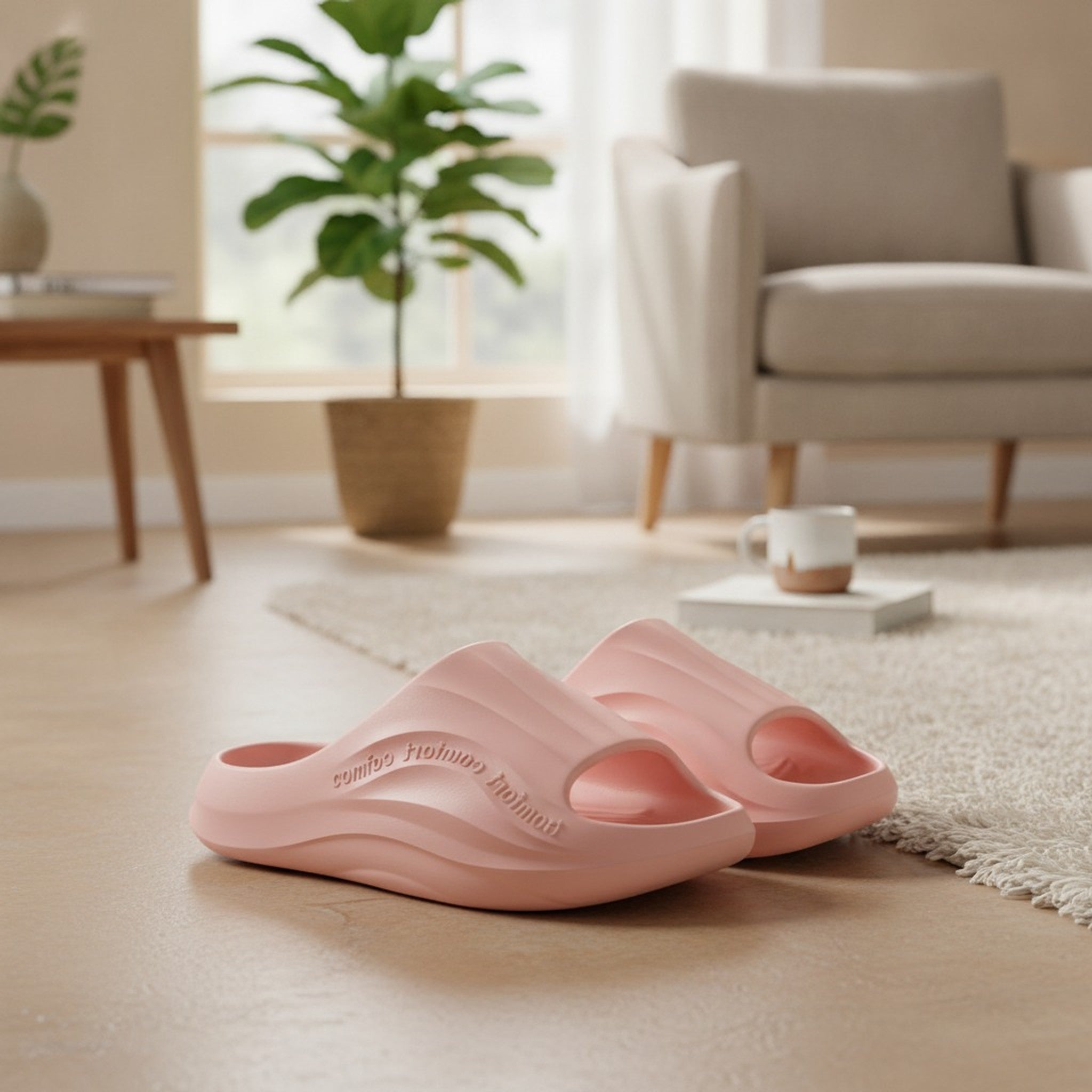 Pink Cloud Soft EVA Anti-Slip Silent Slides