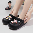 Black EVA Integrated Molding Comfortable Silent Clogs