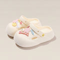 White EVA One-Piece Soft Non-Slip Thick Sole Clogs
