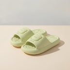 Soft Green Bear Design Cloud Slippers