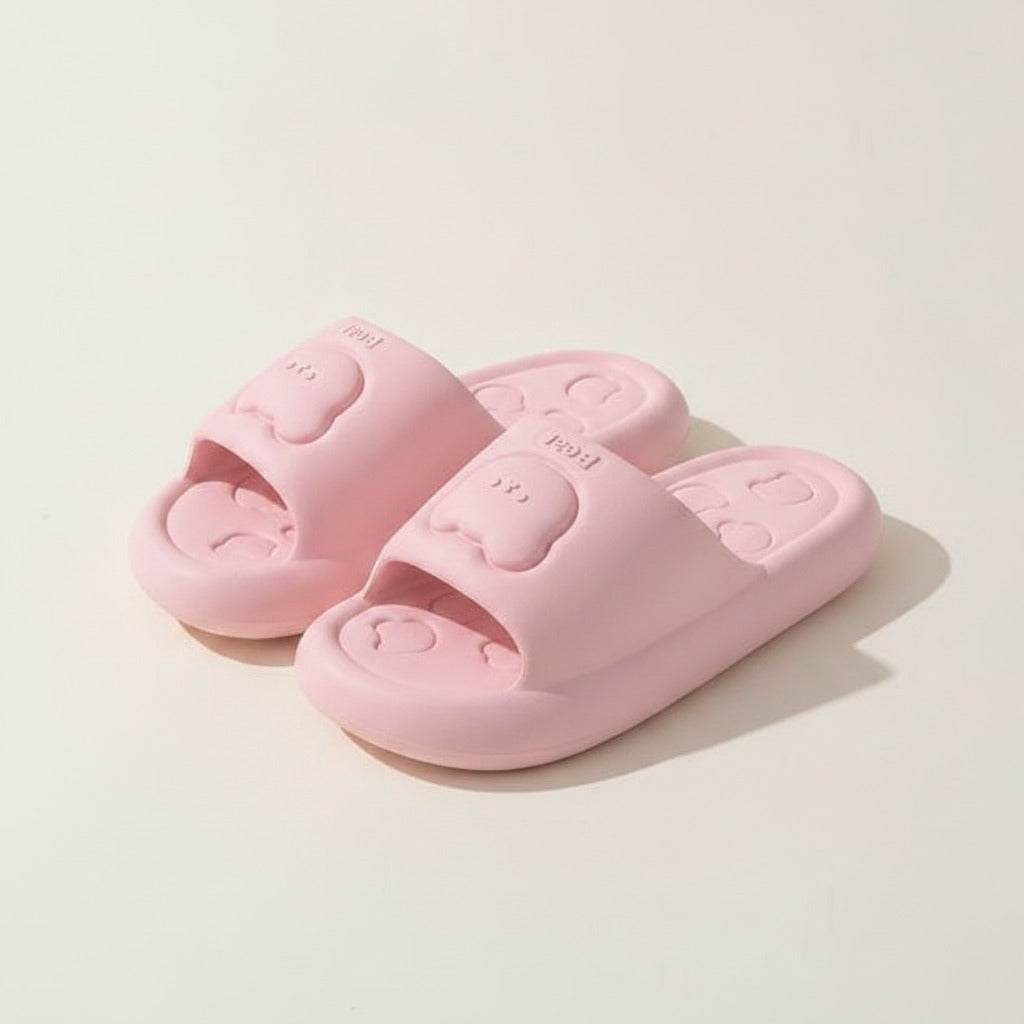 Soft Cartoon Bear Pillow Slide Slippers – apparel accessories (view 2)