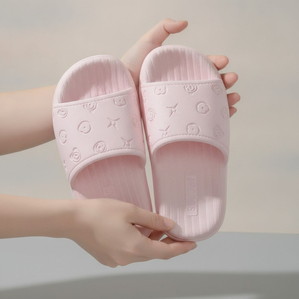 Soft Embossed Home Slide Slippers – apparel accessories (view 3)