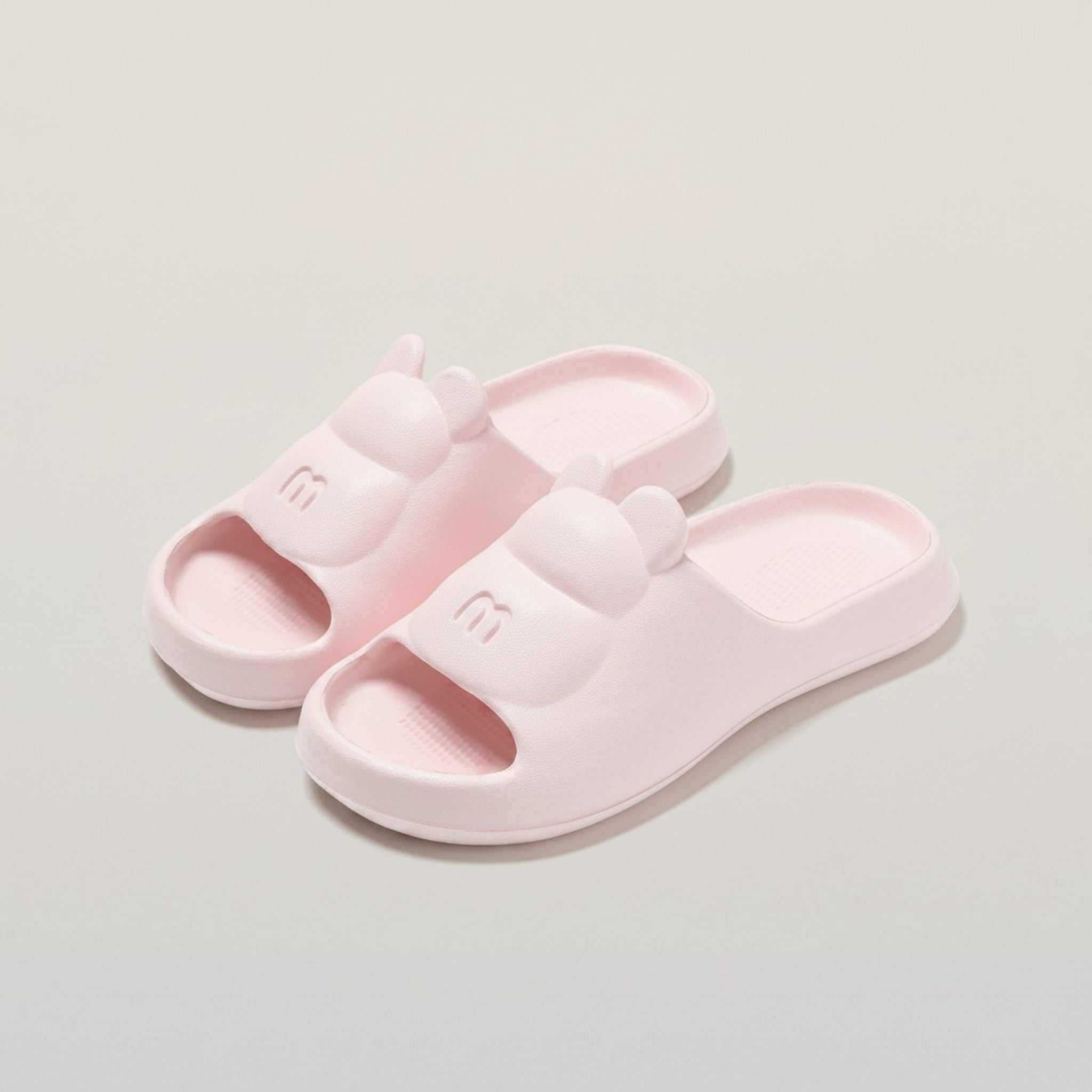 Cute Pink Cartoon Bear Cloud Slippers