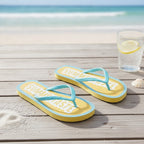 Yellow Summertime Flip-Flops Beach Sandals